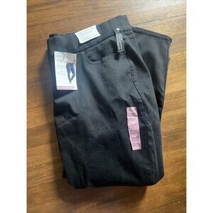 Levi’s Strauss Signature Gold Jeans Skinny Pull-On Stretch Black Womens Plus 26